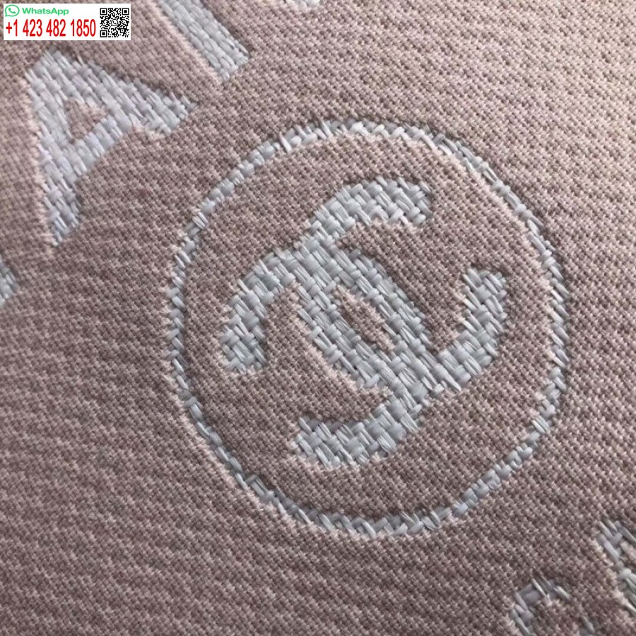 Replika Chanel 1:1 Speil Deauville Tote 38cm Lerretsveske Luksus A66941 Rosa/hvit