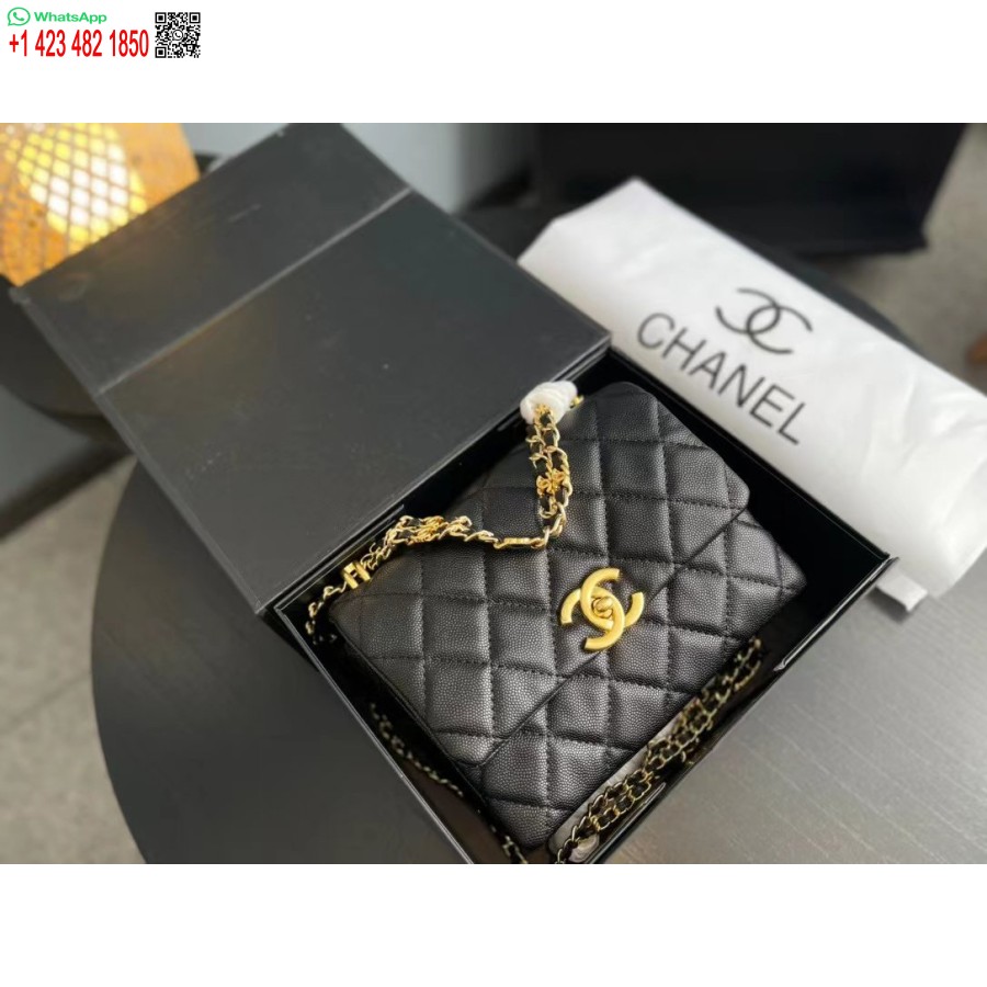 Replica Chanel Economico Cf Mini Knockoff Nero 20 Cm A69900