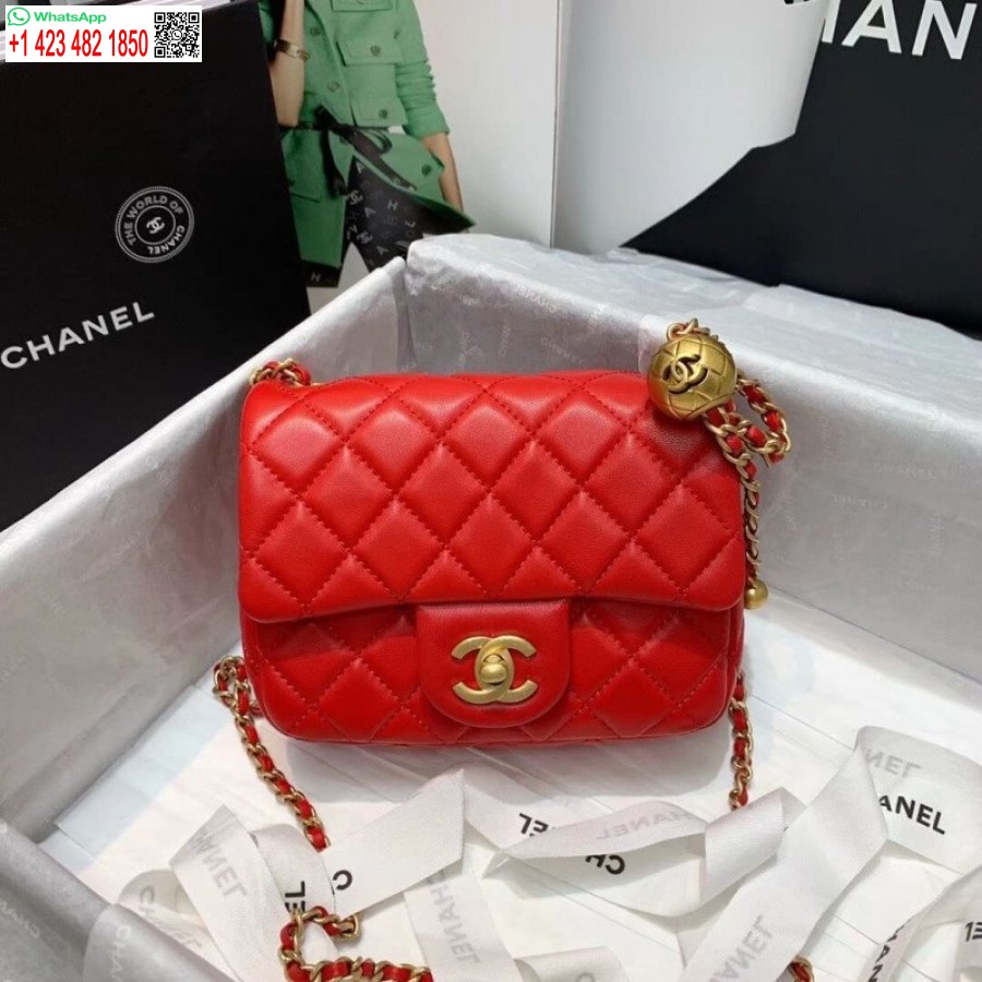 Hög Replika Grossist Chanel Lammskinn Flikväska As1786