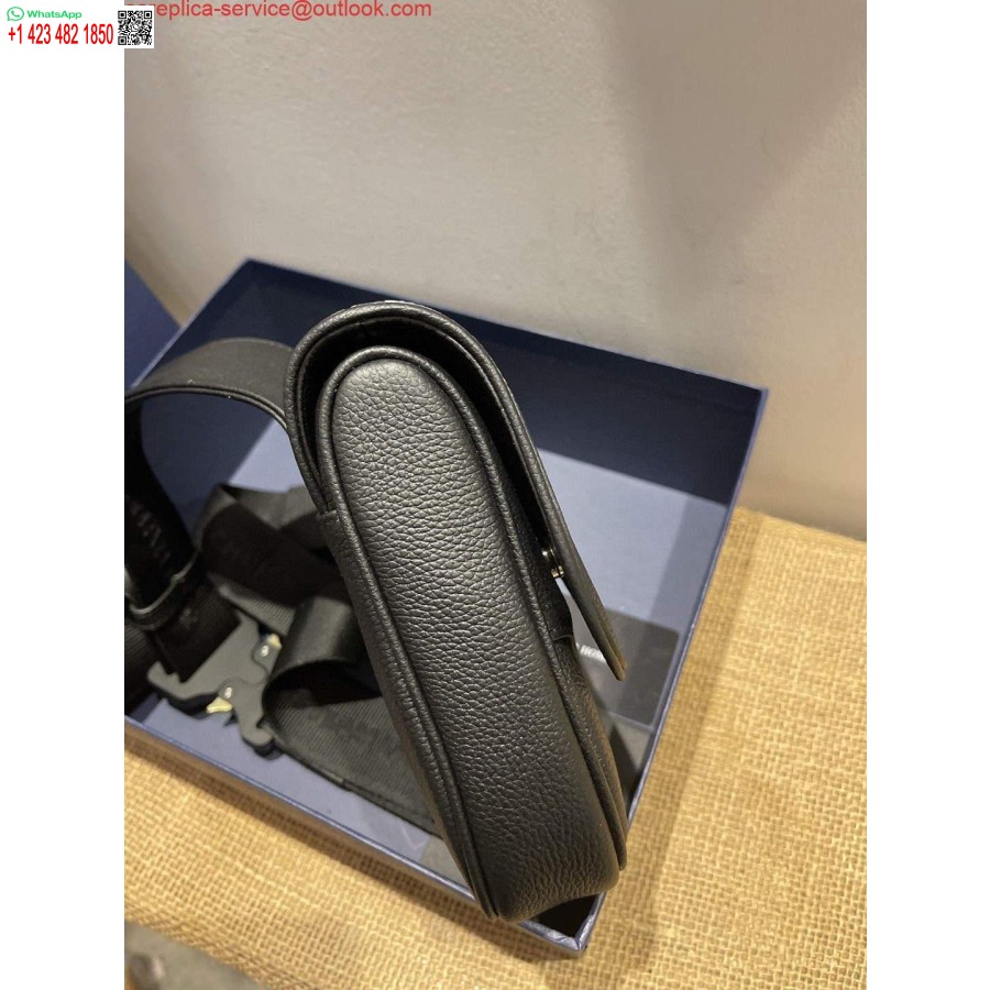 Replika Dior M0446 Satteltasche Dior Kalbsledertasche Schwarz