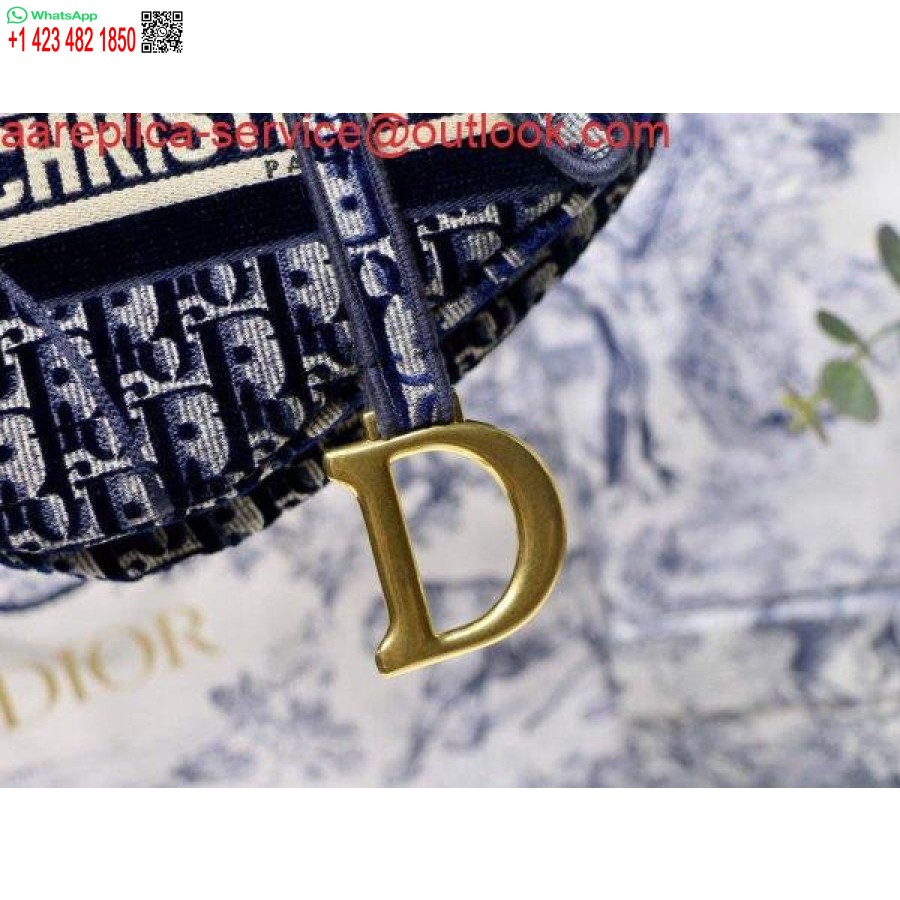 Replika Dior M0446 Dior Torba Za Sedlo Plavi Dior Kosi Vez