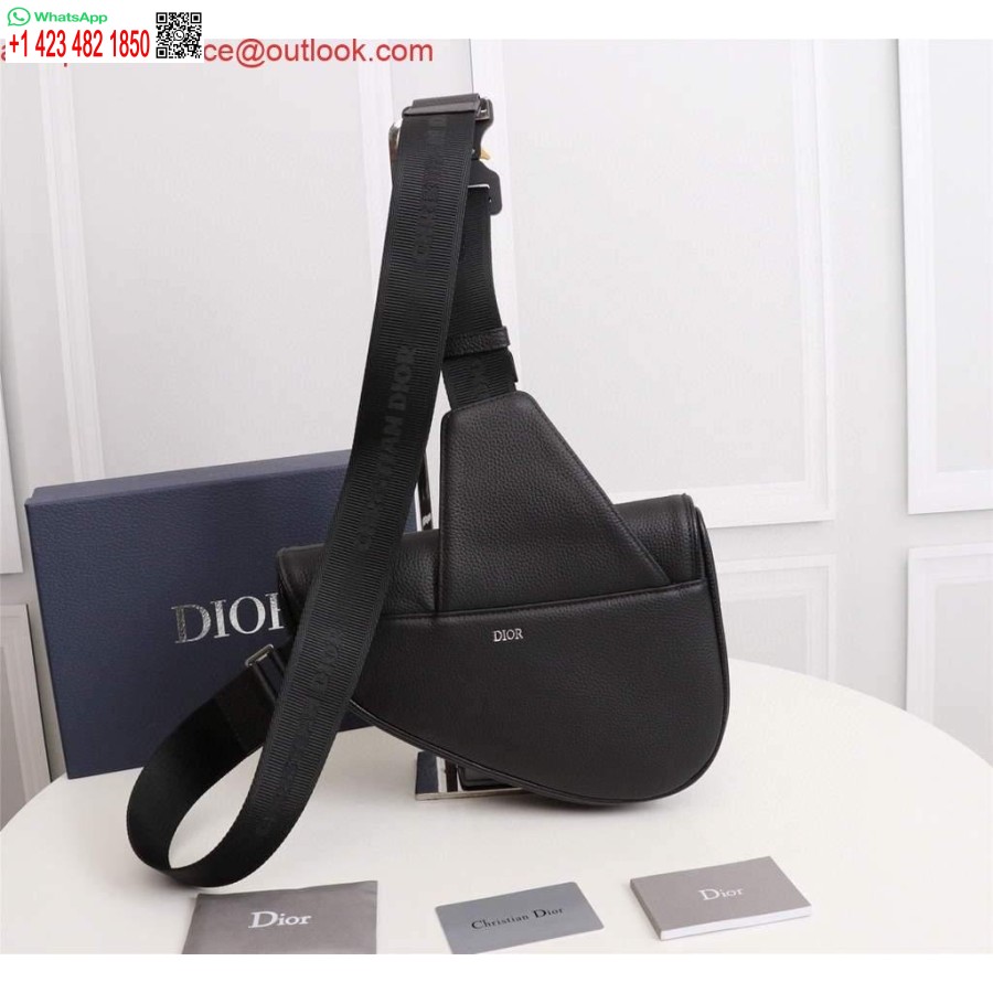 Replica Dior 1adpo093 Borsa Da Uomo In Pelle Di Vitello Grana Nera