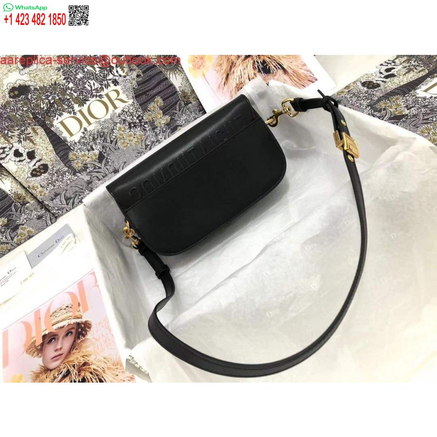 Replica Dior M9327 Borsa Dior Bobby East West Scatola Nera In Pelle Di Vitello