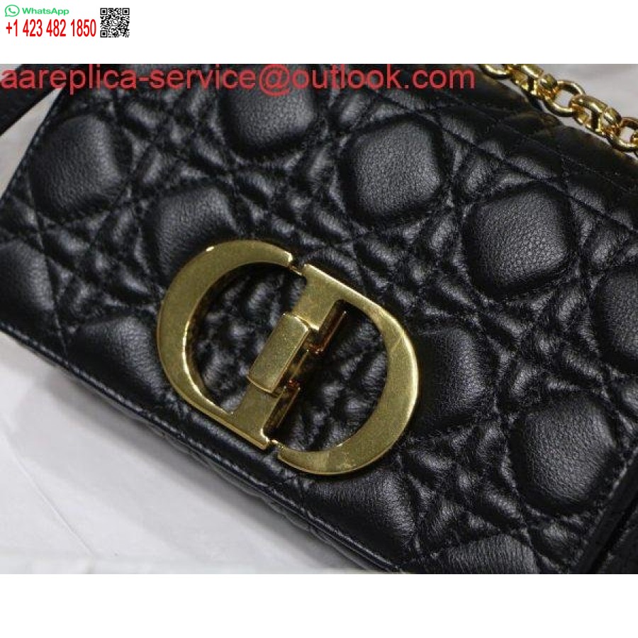طبق الأصل ديور M9241 ديور حقيبة ديور كارو صغيرة سوداء