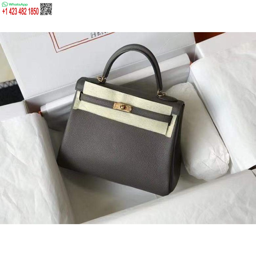 Replika Hermes Kelly Danse 28 Cm Togo Lædertaske 20339 Tingrå