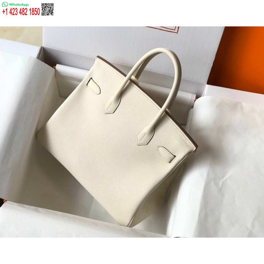 Replika Hermes Birkin Dizajnerske Velike Torbe Od Epsom Kože 28355 Bijela