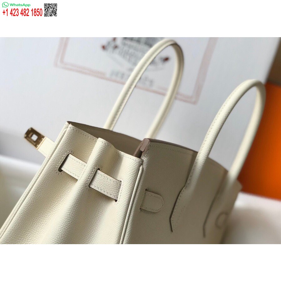 Replika Hermes Birkin Dizajnerske Velike Torbe Od Epsom Kože 28355 Bijela