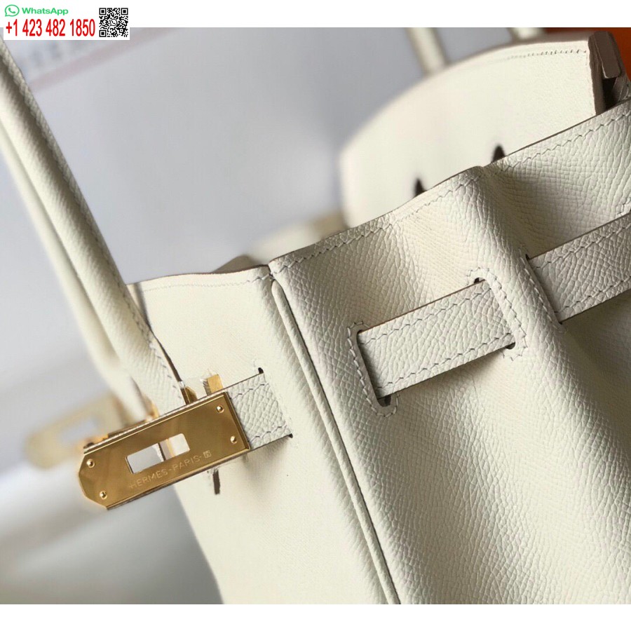 Replika Hermes Birkin Dizajnerske Velike Torbe Od Epsom Kože 28355 Bijela