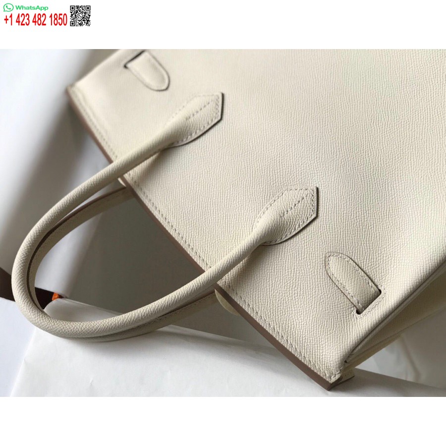 Replika Hermes Birkin Dizajnerske Velike Torbe Od Epsom Kože 28355 Bijela