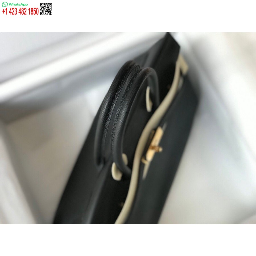 Replika Hermes Birkin Dizajnerske Velike Torbe Od Epsom Kože 28353 Crna