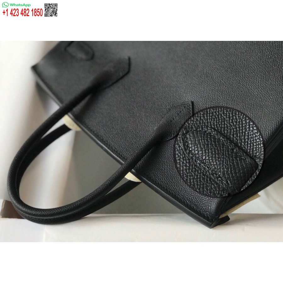 Replika Hermes Birkin Dizajnerske Velike Torbe Od Epsom Kože 28353 Crna