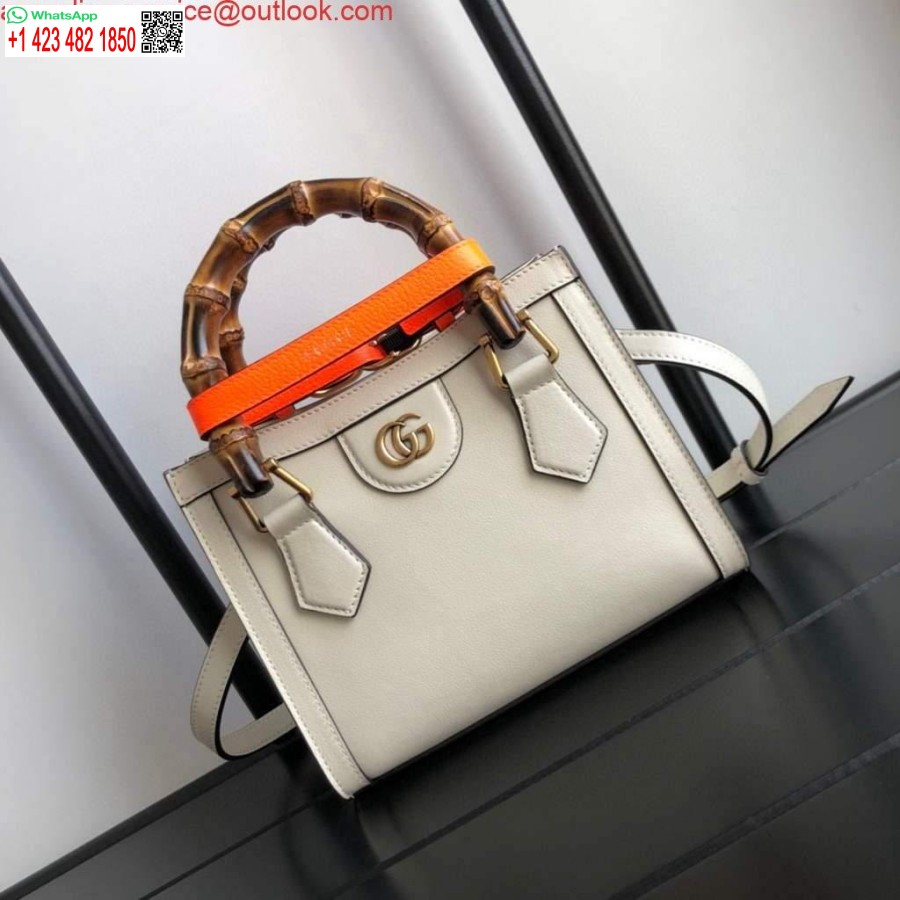 Replica Gucci Diana Mini Tote Bag Borsa Con Manico Superiore Gucci ‎655661 Bianco