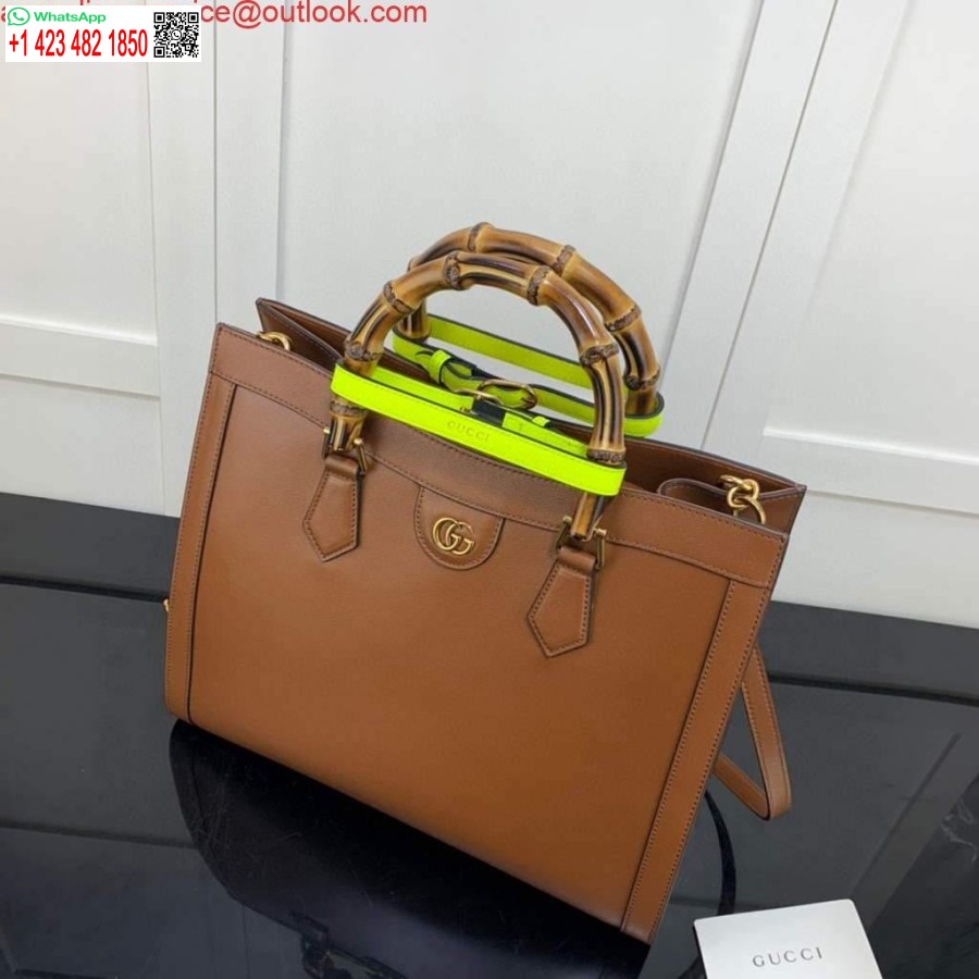 Réplica Bolsa Gucci Diana Média Gucci 655658 Marrom