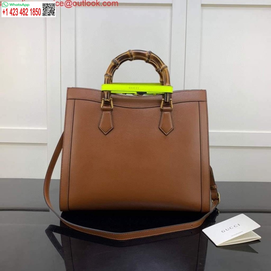 Réplica Bolsa Gucci Diana Média Gucci 655658 Marrom