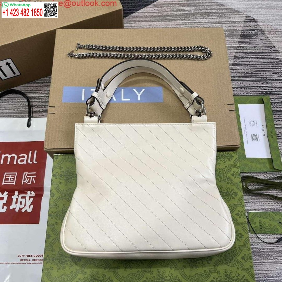 ρεπλίκα Gucci 751518 Gucci Blondie μικρή Tote Bag λευκή