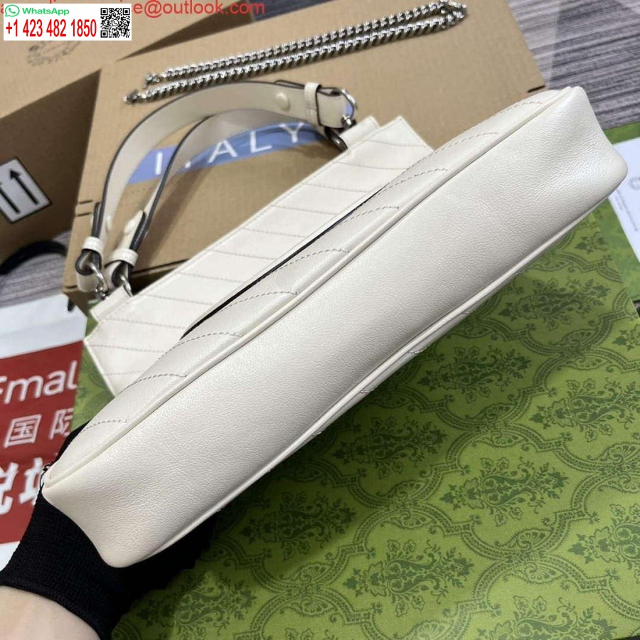 ρεπλίκα Gucci 751518 Gucci Blondie μικρή Tote Bag λευκή