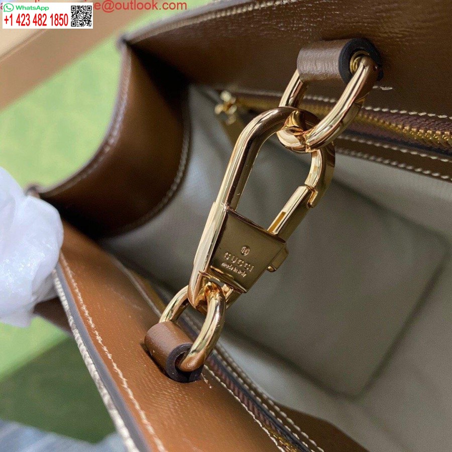 Replika Gucci 659983 Gg Mała Torba Na Ramię Brązowa