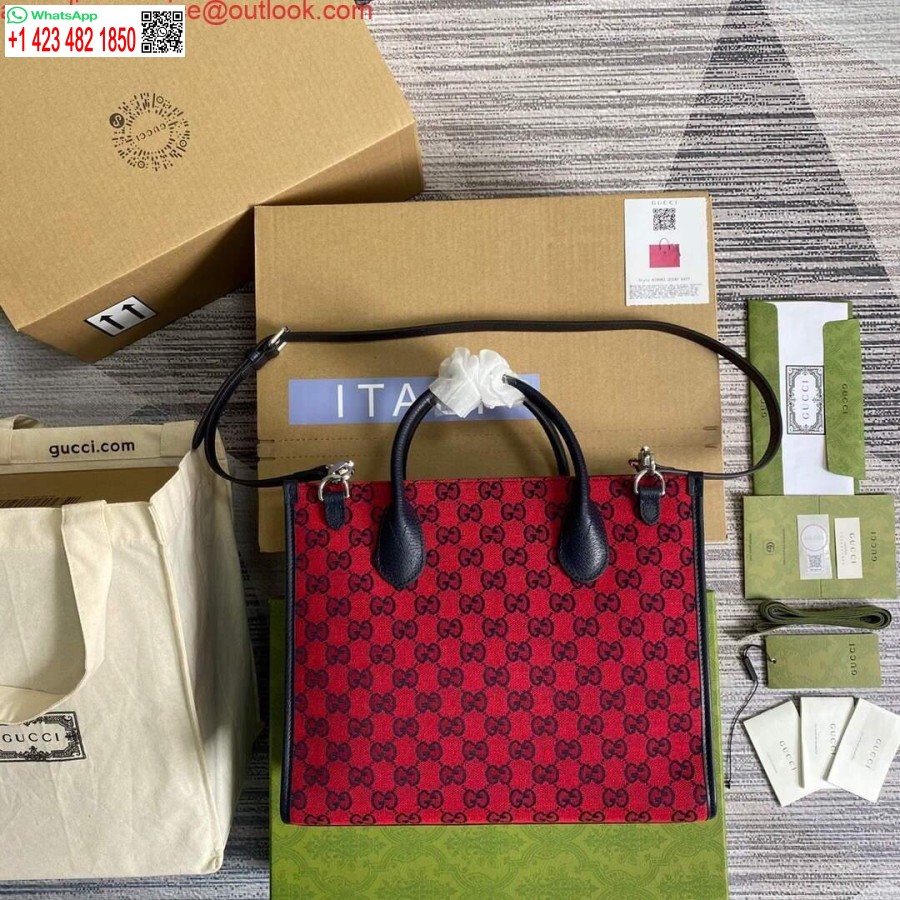 Replica Gucci 659983 Gg Mitmevärviline Väike Kandekott Punane