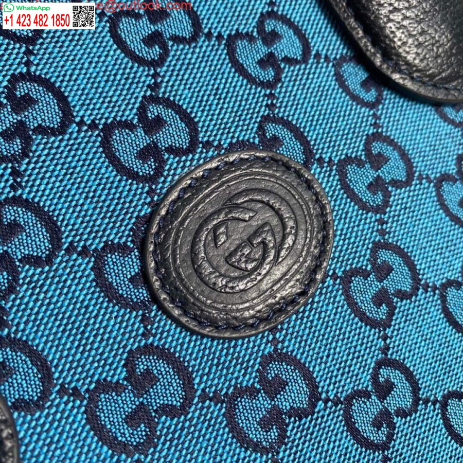 Replica Gucci 659983 Gg Borsa Tote Piccola Multicolore Blu
