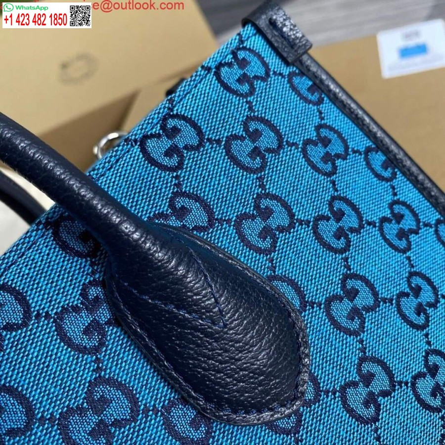 Replica Gucci 659983 Gg Borsa Tote Piccola Multicolore Blu