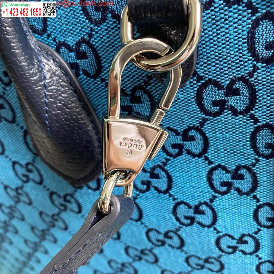 Replica Gucci 659983 Gg Borsa Tote Piccola Multicolore Blu