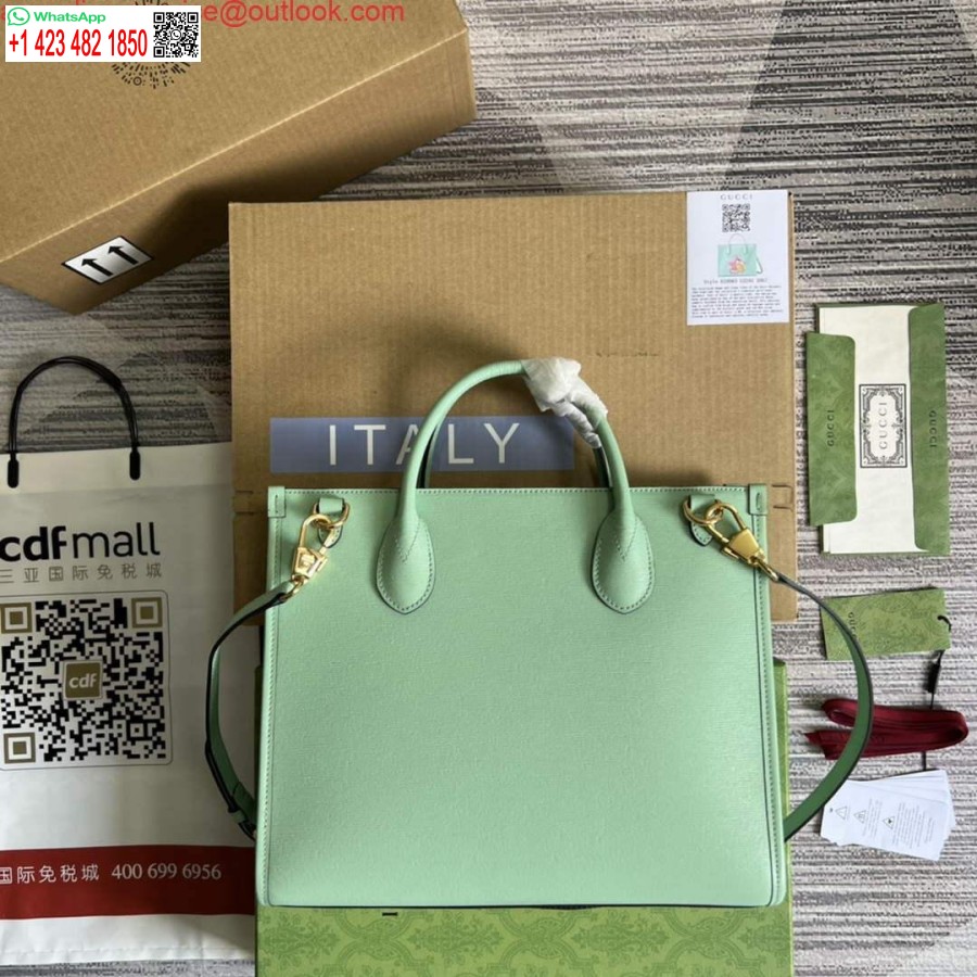 Replica Gucci 659983 Borsa Piccola Con Stampa Bananya Verde Pallido