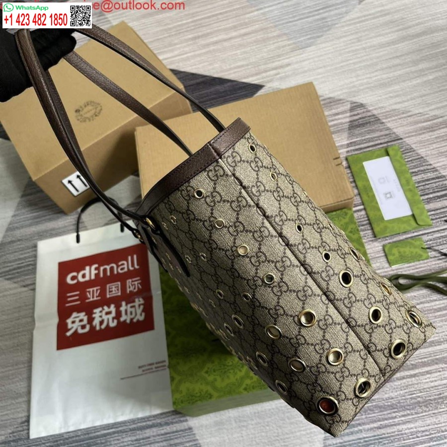 Réplica Gucci 631685 Ophidia Gg Bolsa Média Marrom