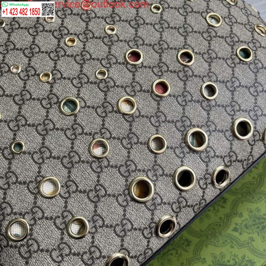 Réplica Gucci 631685 Ophidia Gg Bolsa Média Marrom