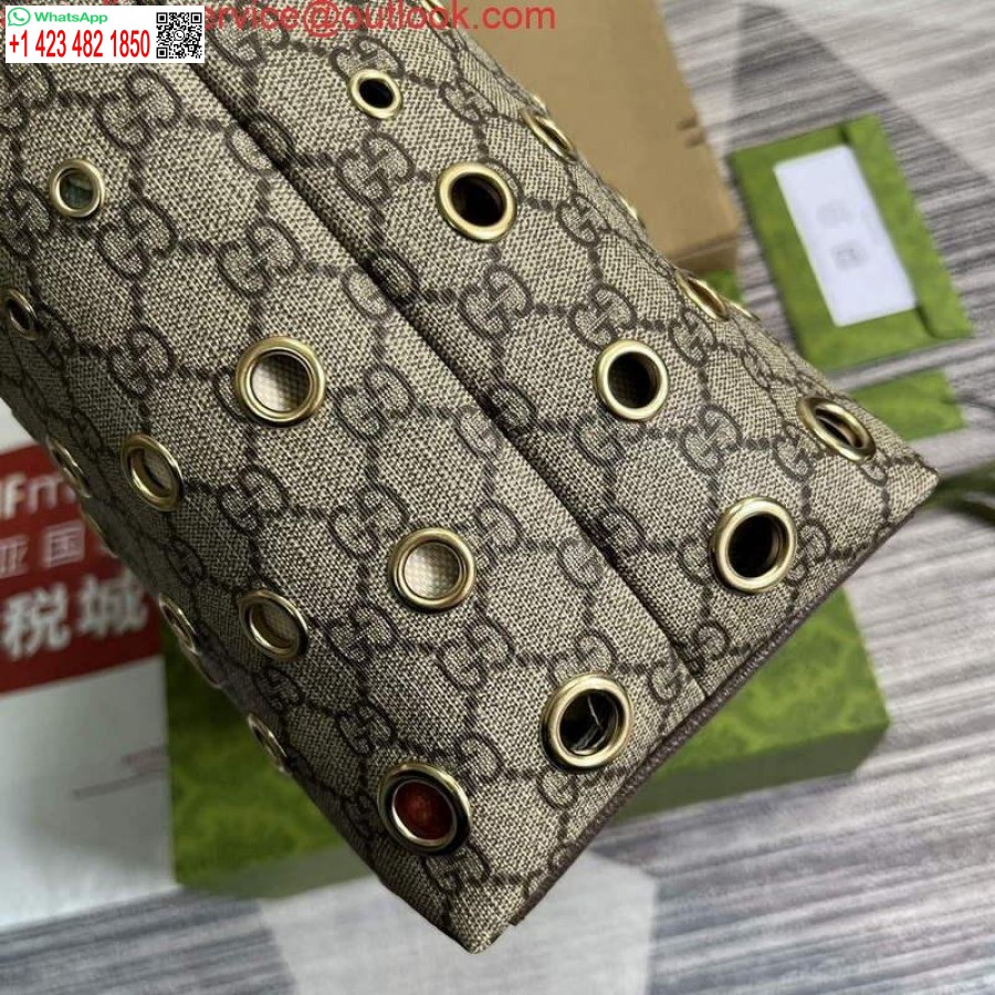 Réplica Gucci 631685 Ophidia Gg Bolsa Média Marrom