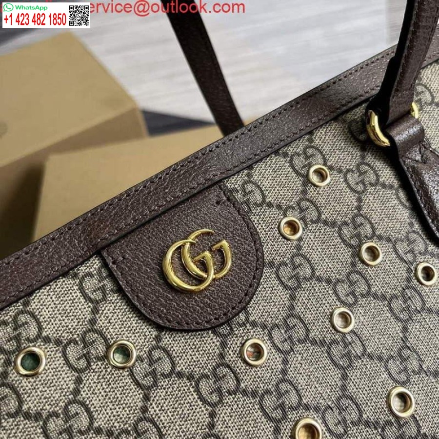 Réplica Gucci 631685 Ophidia Gg Bolsa Média Marrom