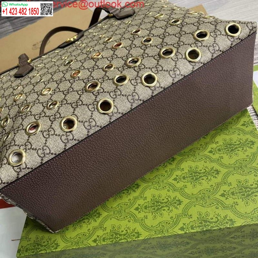 Réplica Gucci 631685 Ophidia Gg Bolsa Média Marrom