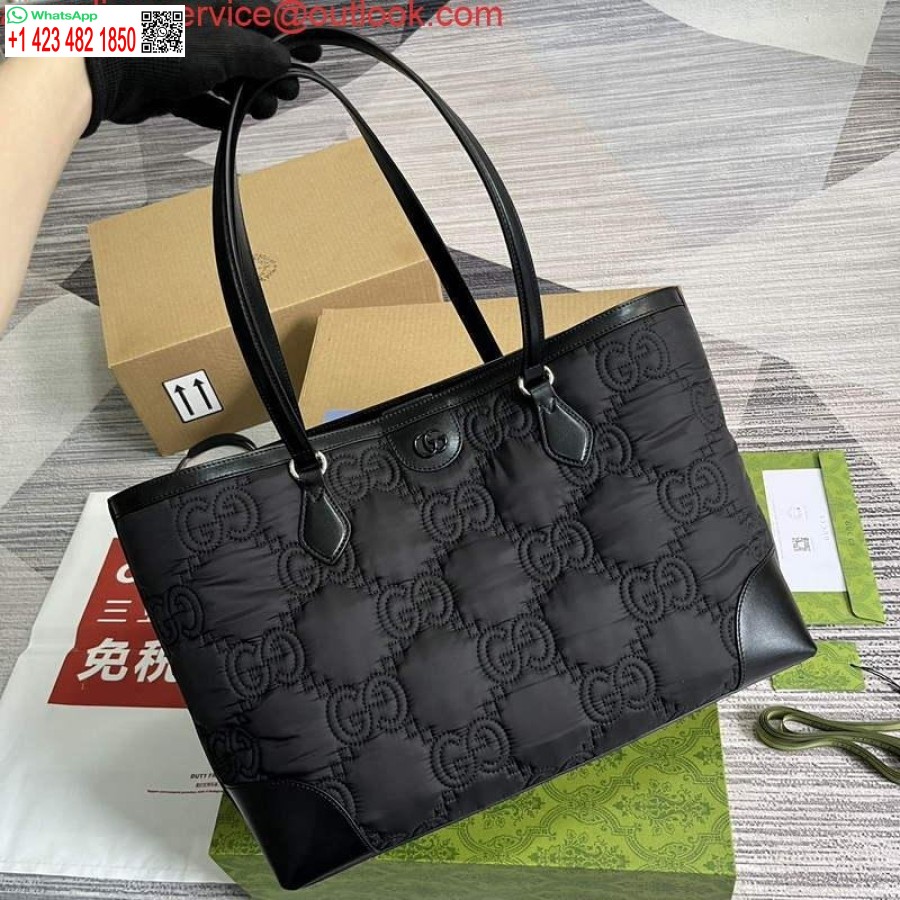 реплика Gucci 631685 Ophidia Gg средна черна чантичка