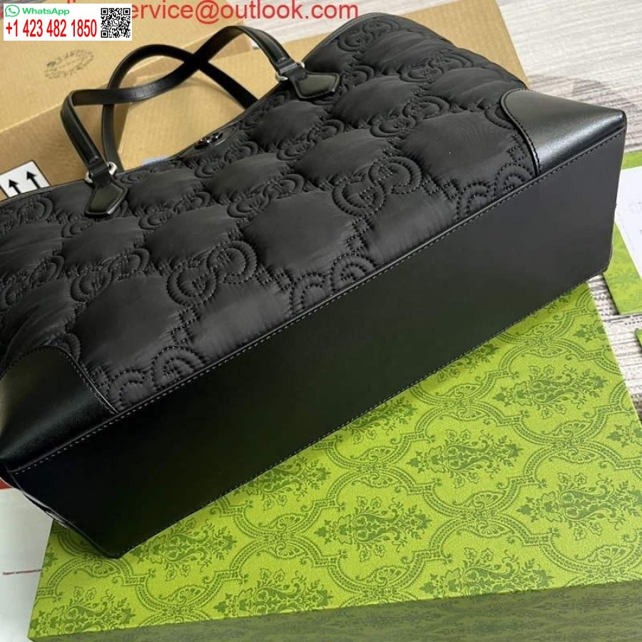 реплика Gucci 631685 Ophidia Gg средна черна чантичка