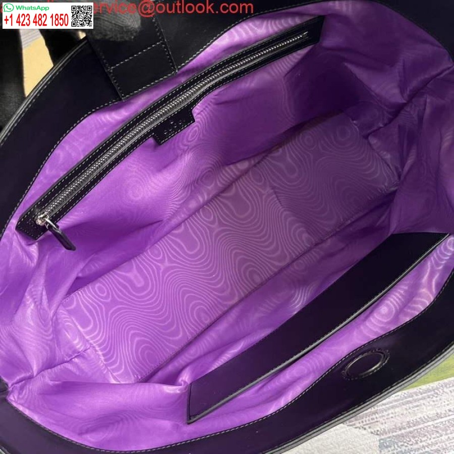 реплика Gucci 631685 Ophidia Gg средна черна чантичка
