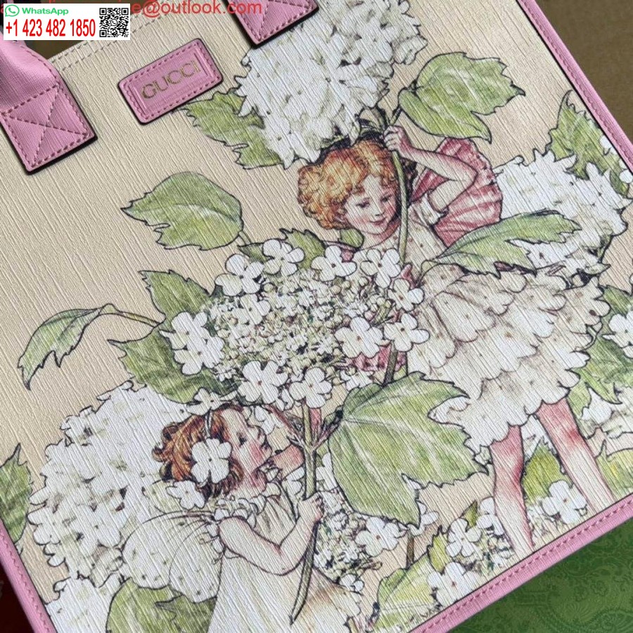 Replika Gucci 550763 Tas Jinjing Besar Bermotif Peri Anak Berwarna Pink