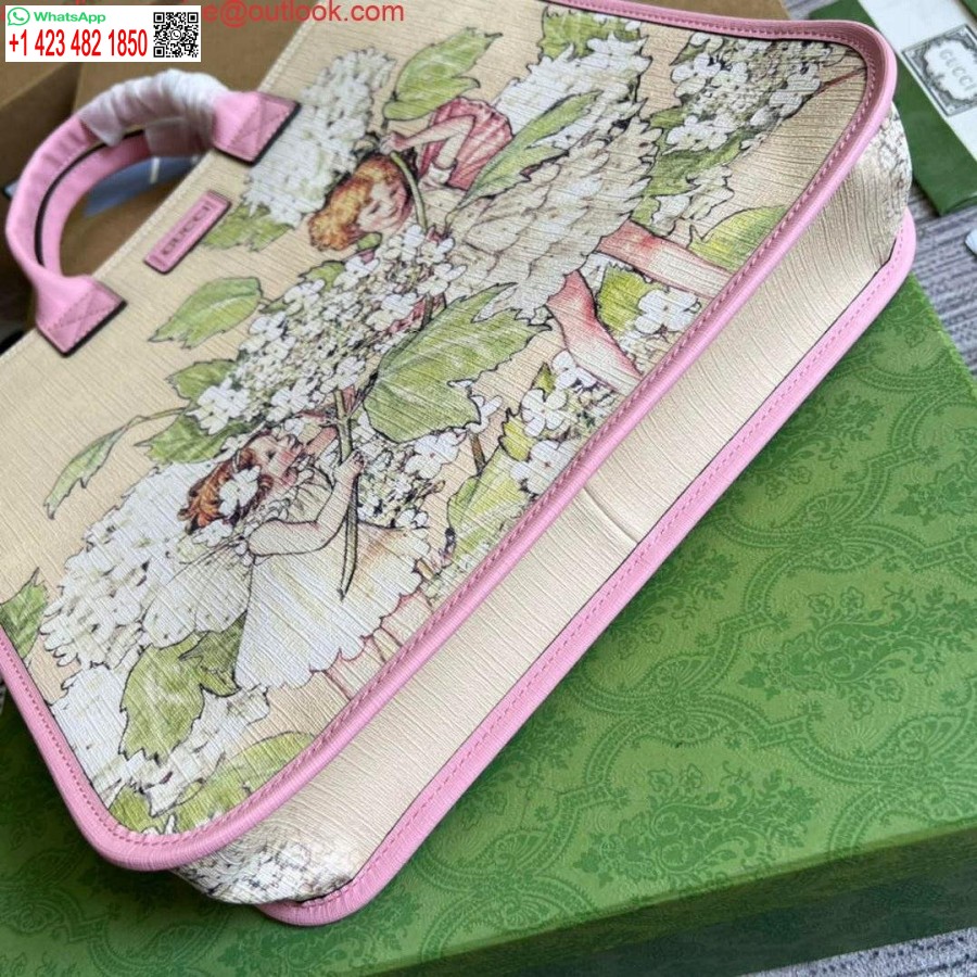 Replika Gucci 550763 Tas Jinjing Besar Bermotif Peri Anak Berwarna Pink