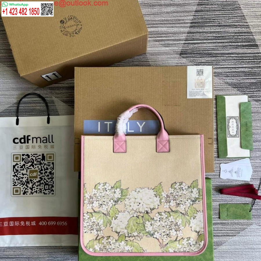 Replica Gucci 550763 Laste Haldjasprint Suur Kandekott Roosa