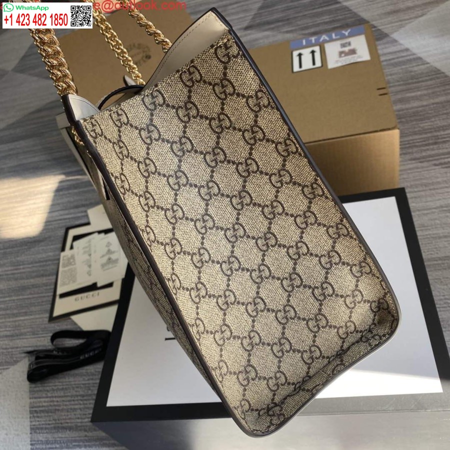 Replika Gucci 479197 Lokot Srednji Gg Torba Za Rame Bijela