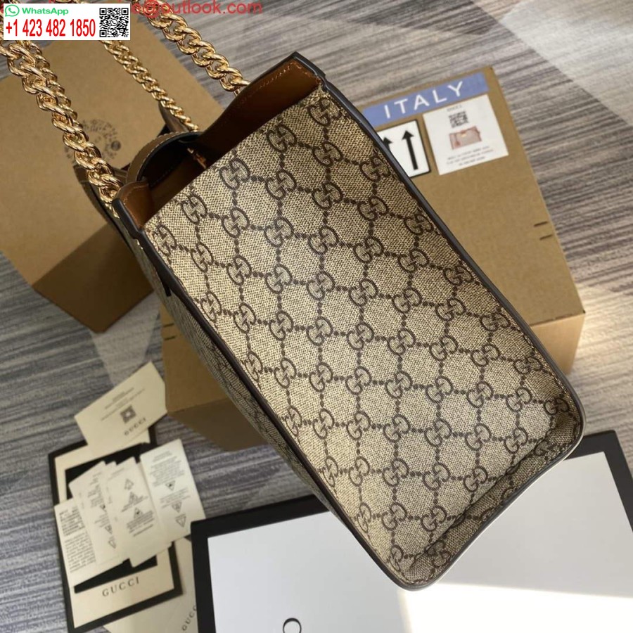 Replika Gucci 479197 Lokot Srednji Gg Torba Za Rame Smeđa