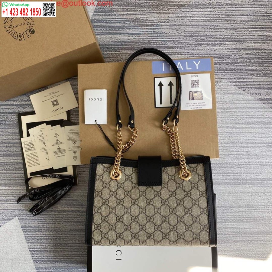 طبق الأصل غوتشي 498156 قفل Gg حقيبة كتف صغيرة سوداء