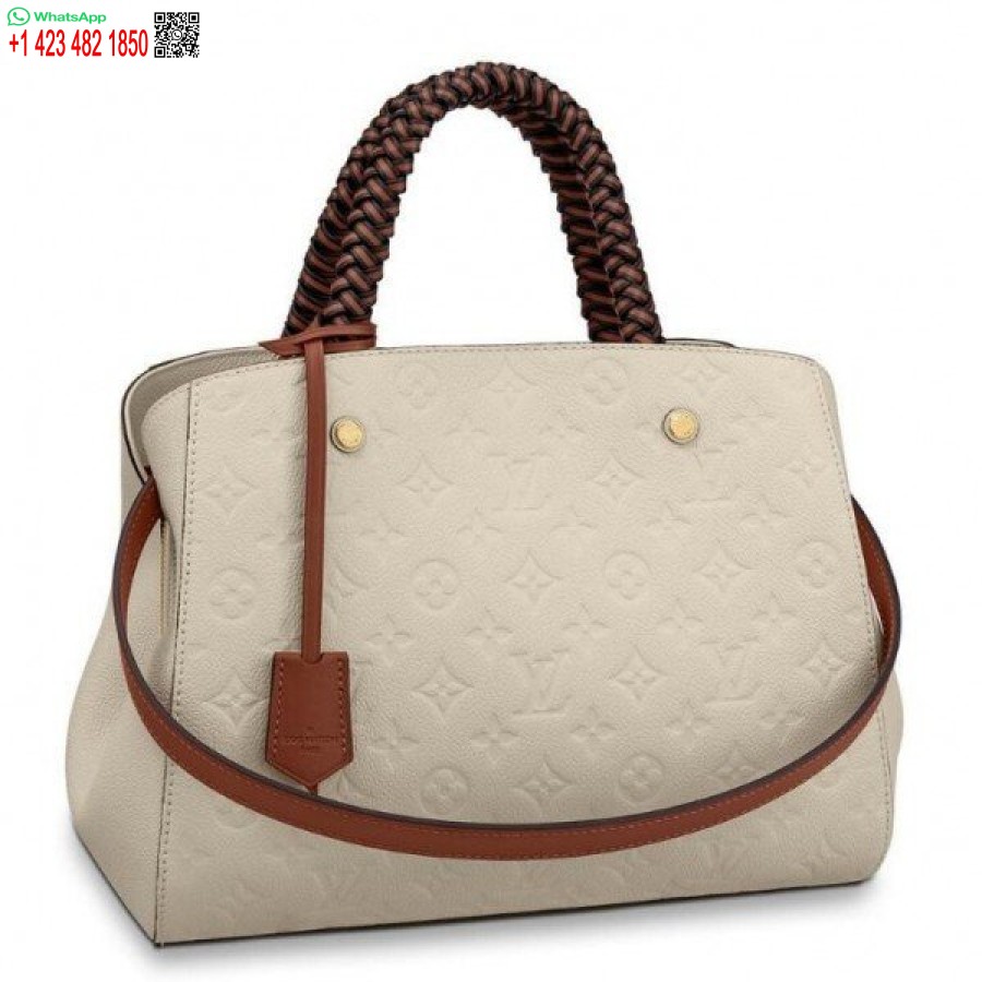 Réplica Louis Vuitton Montaigne Mm Bolso Trenzado Monograma Empreinte M53939 Blv569