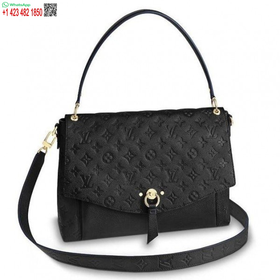 نسخة طبق الأصل من حقيبة لويس فويتون السوداء بلانش Monogram Empreinte M43616 Blv535