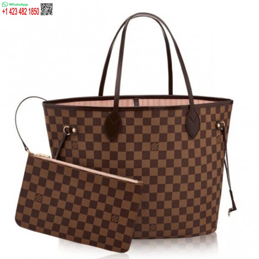 طبق الاصل لويس فويتون Neverfull ملم حقيبة دامييه ايبين N41603 Blv105