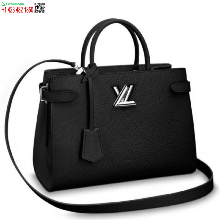 ماکت Louis Vuitton Black Twist Tote Epi Leather M54810 Blv222