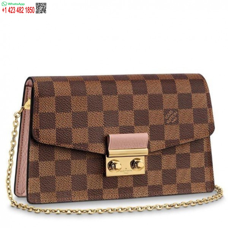 Replica Portafoglio Louis Vuitton Croisette Catena Damier Ebene N60287 Blv093