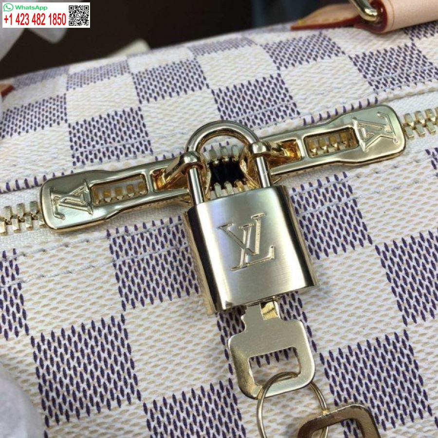 Replika Louis Vuitton Speedy Bandouliere 35 Torba Damier Azur N41372 Blv054
