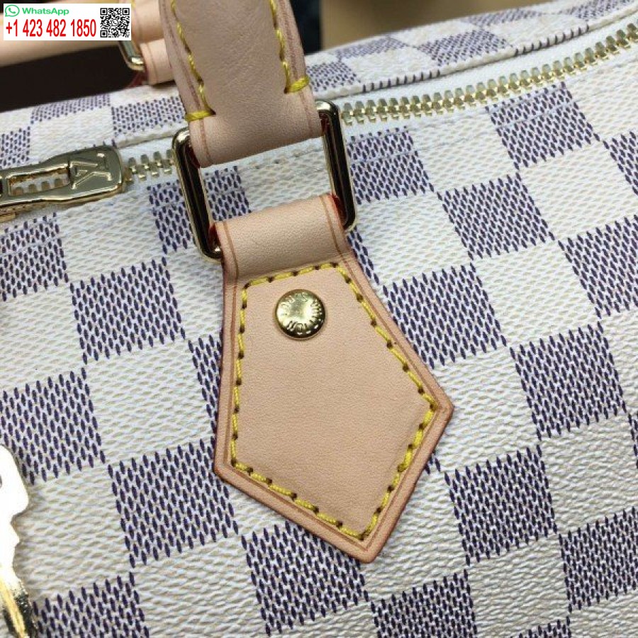 Replika Louis Vuitton Speedy Bandouliere 35 Torba Damier Azur N41372 Blv054