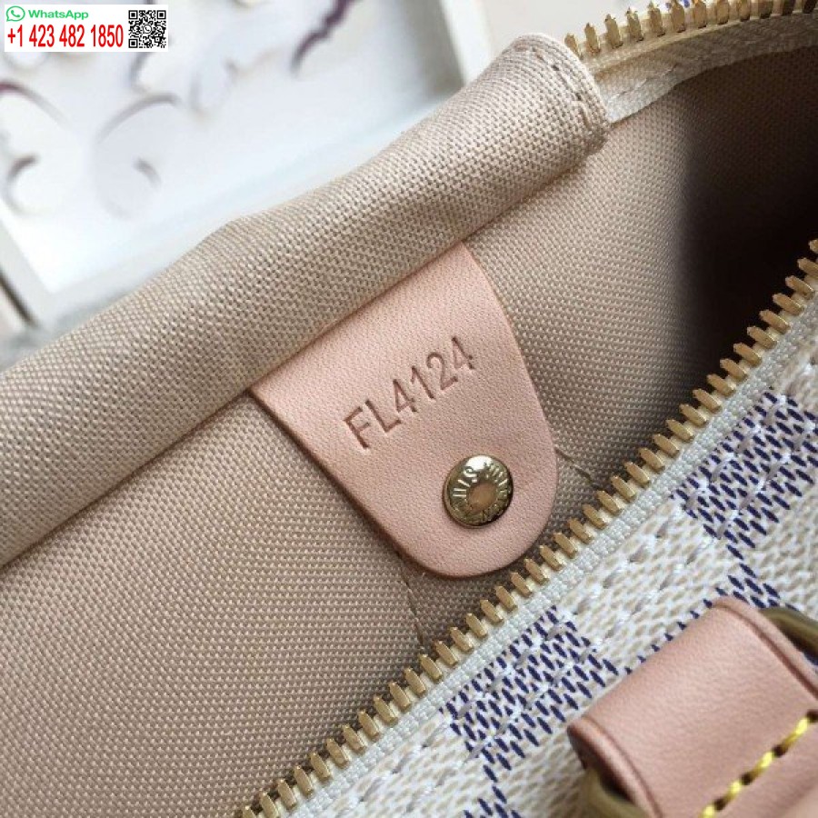 Replika Louis Vuitton Speedy Bandouliere 30 Torba Damier Azur N41373 Blv053