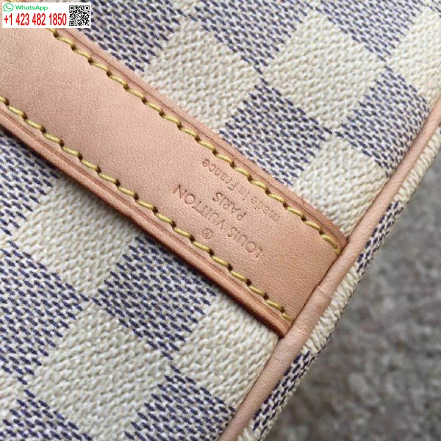 Replika Louis Vuitton Speedy Bandouliere 25 Torba Damier Azur N41374 Blv052