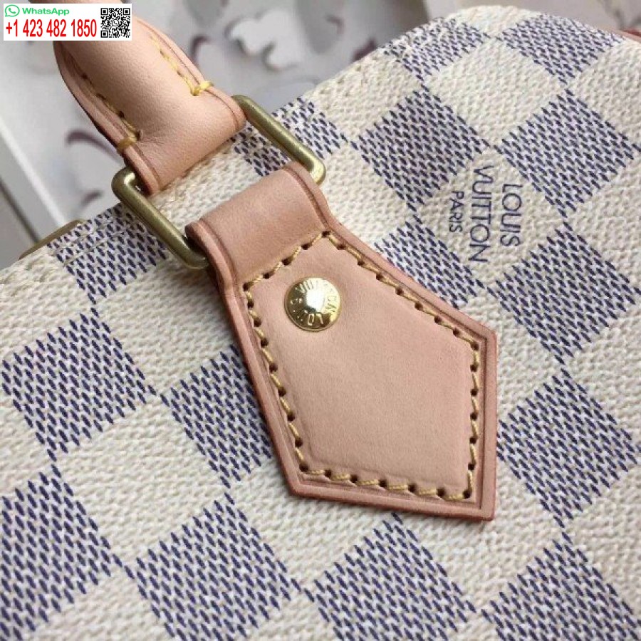 Replika Louis Vuitton Speedy Bandouliere 25 Torba Damier Azur N41374 Blv052